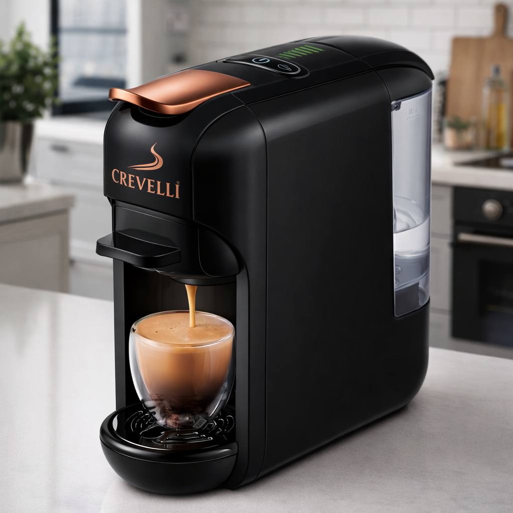 Crevelli™ 5-in-1 Capsule Coffee Machine