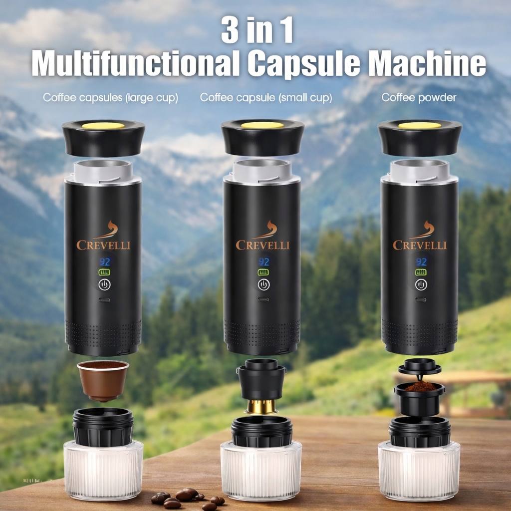 Crevelli™Portable Coffee Machine 3-in-1